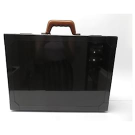 Hermès-VINTAGE HERMES ESPACE SUITCASE IN CARBON FIBER LIMITED EDITION TRUNK LUGGAGE-Grey