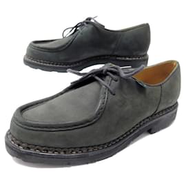 Paraboot-MICHAEL MARCHE II PARABOOT DERBY SHOES 42 GREEN SUEDE LEATHER SHOES-Green