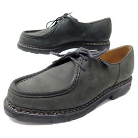SCARPE DERBY PARABOOT MICHAEL MARCHE II 42 SCARPE DI CUOIO CAMOSCIO VERDE Verde