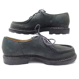 Paraboot-MICHAEL MARCHE II PARABOOT DERBY SHOES 42 GREEN SUEDE LEATHER SHOES-Green