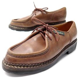 PARABOOT MICHAEL MARCHE II DERBY-SCHUHE 6 40 braune Lederschuhe Braun