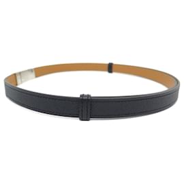 Hermes 32mm Black/Chocolate Constance H Belt 85cm Gold Buckle