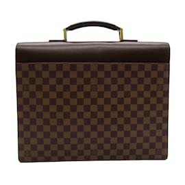 Louis Vuitton-Louis Vuitton Damier Ebene Altona PM Bolso de negocios de lona N53315 En muy buenas condiciones-Castaño