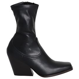 Stella Mc Cartney Stella McCartney Cowboy Stretch 95mm Boots in Black Polyurethane Black