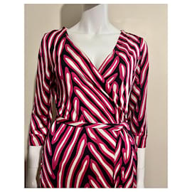 Diane Von Furstenberg-DvF New Julian silk wrap dress in swirly print-Multiple colors