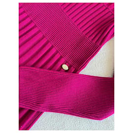 Chanel-New Ribbed Fchsia Dress-Fuschia