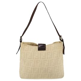 Fendi-FENDI Zucca Canvas Mamma Baguette Sac à bandoulière Beige 2211 26727 008 Chemin d'authentification5152-Beige