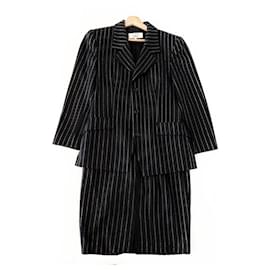 Dior-Tailleur veste et jupe DIOR Vintage-Noir