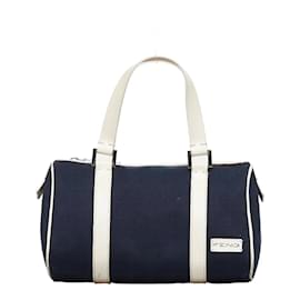 Fendi-Canvas Handbag 16327-Blue
