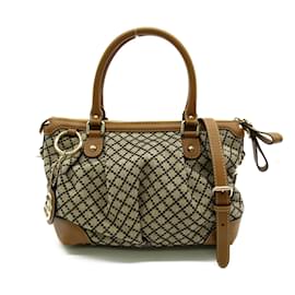 Gucci-Diamante Canvas Sukey Handbag 247902-Bege