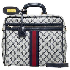 Gucci GG Supreme Ophidia Businesstasche Grau