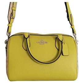 Coach-Handbags-Beige,Green,Khaki,Yellow,Silver hardware