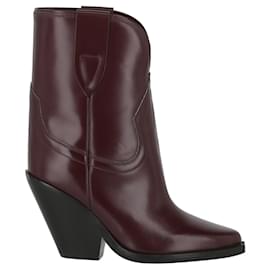 Isabel Marant-Isabel Marant Leyane Leather Western Boots-Red