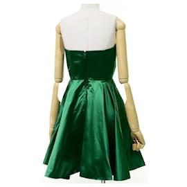 Miu Miu-Miu Miu Silk Dress-Dark green