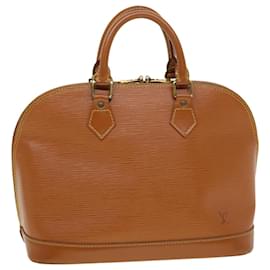 Louis Vuitton-LOUIS VUITTON Epi Alma Hand Bag Brown Mocha M5214D LV Auth 42542-Brown,Other