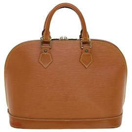 Louis Vuitton-LOUIS VUITTON Epi Alma Hand Bag Brown Mocha M5214D LV Auth 42542-Brown,Other