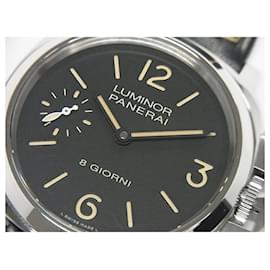 Panerai-PANERAI Luminor Base 8 JOURNÉES 44 MM PAM00915 Produits authentiques Hommes-Argenté