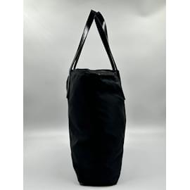 Prada-Black Nylon Prada Shoulder Bag-Black