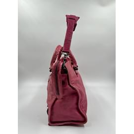 Balenciaga-Pink Leather Balenciaga City-Pink