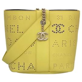 Chanel-Chanel bucket bag-Light green