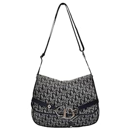 Dior Saddle Messenger Bag Large Oblique Jacquard Black in Calfskin Leather  with Silver-tone - US