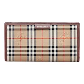 Burberry-Haymarket Check Notebook Cover-Brown