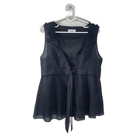 Top Steffen Schraut Preto de Algodão Preto