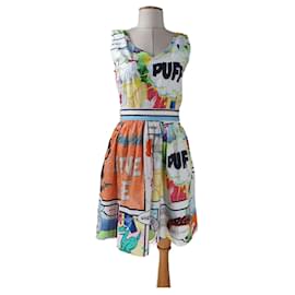 Robe Moschino Cheap And Chic en coton multicolore Multicolore