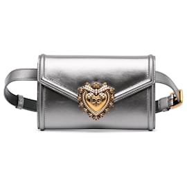 Dolce & Gabbana Dolce&Gabbana Silver Devotion Belt Bag Silvery