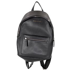 Brunello Cucinelli Monili backpack in black leather with copper beads Black