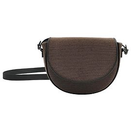 Bolsa Brunello Cucinelli Precious em couro bronze e cinza Preto