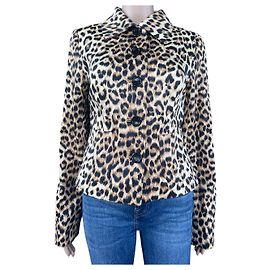 Hallhuber Donna Leopard Blazer Black Beige Black Beige
