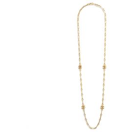 Chanel 1985 Collana lunga CC D'oro