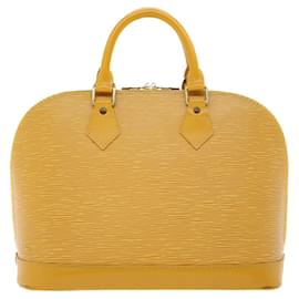 Louis Vuitton-LOUIS VUITTON Epi Alma Hand Bag Tassili Yellow M52149 LV Auth 42303-Other
