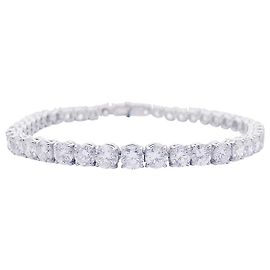 inconnue Pulsera de oro blanco y diamantes. Otro
