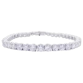 inconnue-White gold and diamonds bracelet.-Other