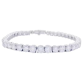 inconnue-White gold and diamonds bracelet.-Other