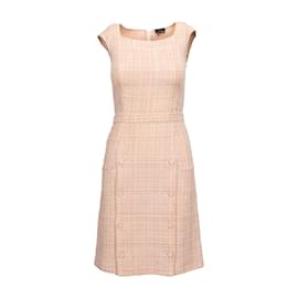 Fendi-Robe mi-longue en tweed Fendi-Multicolore