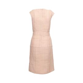 Fendi-Robe mi-longue en tweed Fendi-Multicolore