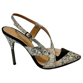 Roland Mouret-Roland Mouret Rabane heels - black and white watersnake-Black,White