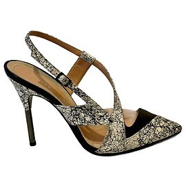Tacchi Roland Mouret Rabane - serpente d'acqua bianco e nero Nero Bianco