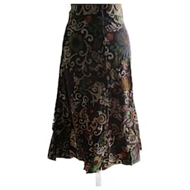 Joseph-Bohemian skirt,cotton & sequins, 36.-Multiple colors
