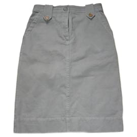 Isabel Marant Etoile-Khaki cotton skirt, taille 38.-Khaki
