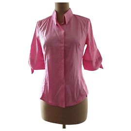 Tara Jarmon Camisa de algodón rosa, taille 38. Rosa