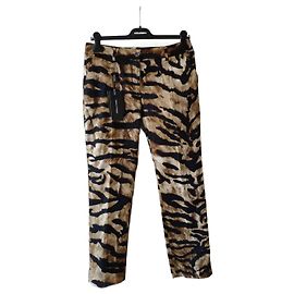 CALÇA DRILL COM ESTAMPA DE ZEBRA DOLCE & GABBANA Multicor