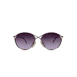 Christian Dior-Óculos de sol femininos antigos 2390 41 Óptil 56/14 130MILÍMETROS-Marrom