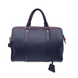 Louis Vuitton Bolsa de couro azul e fúcsia Sofia Coppola SC PM Azul