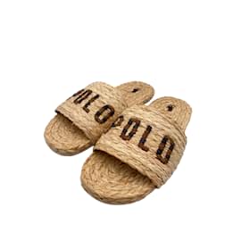 Polo Ralph Lauren-POLO RALPH LAUREN  Sandals T.EU 38 cloth-Beige