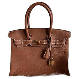 Hermès Birkin 30 Togo Gold Marron clair