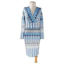 Hale Bob Dress Blue Grey Blue Grey